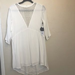 Amuse Society Good Vibes Ivory Lace Dress